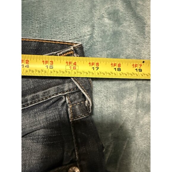 True Religion Jeans Mens 31 Billy Bootcut Flap Pocket Blue Denim (Actual 33x33) - Picture 13 of 14